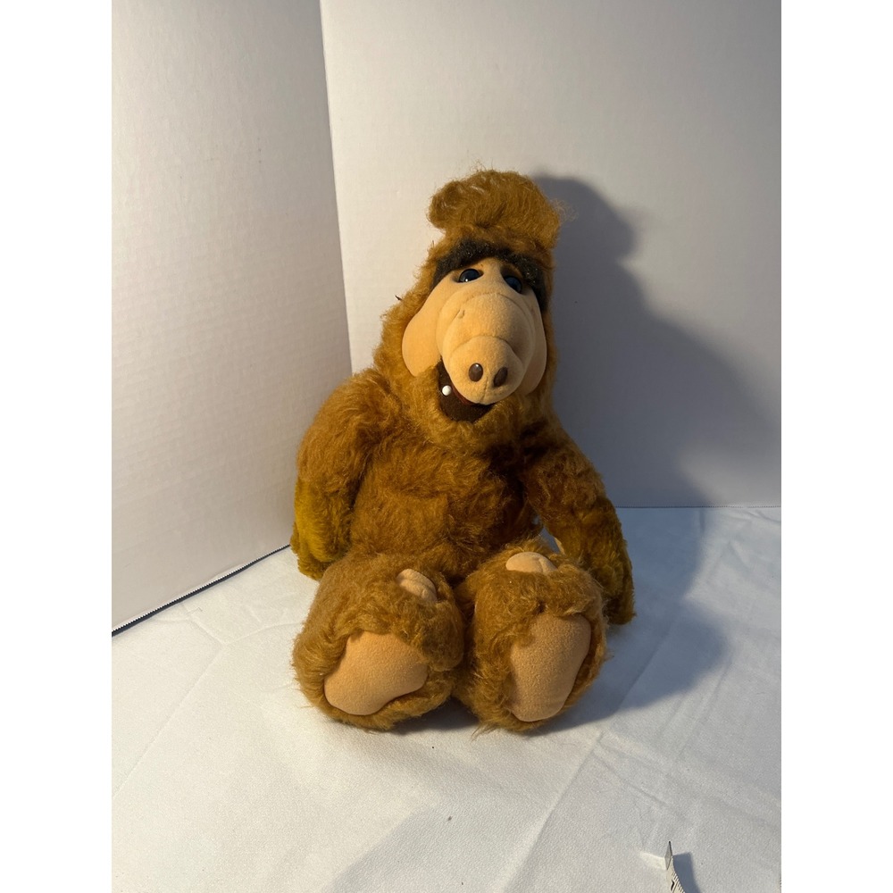 Vintage ALF Plush Toy‎ Doll 1980s Sitcom Character Brown Fur Collectible